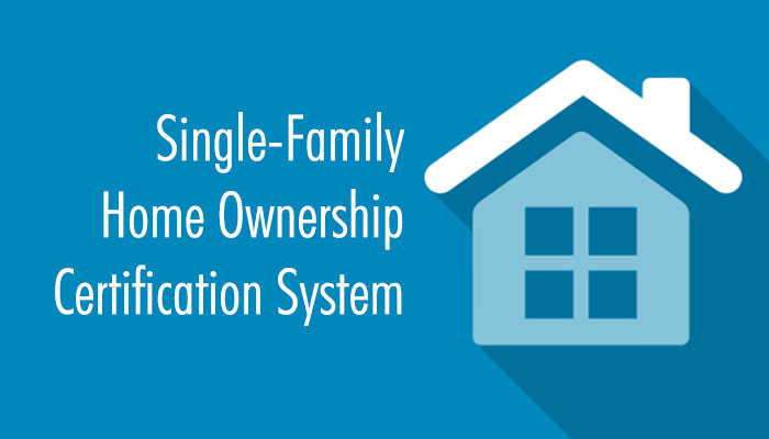 Single-Family Home Ownership Certification Banner